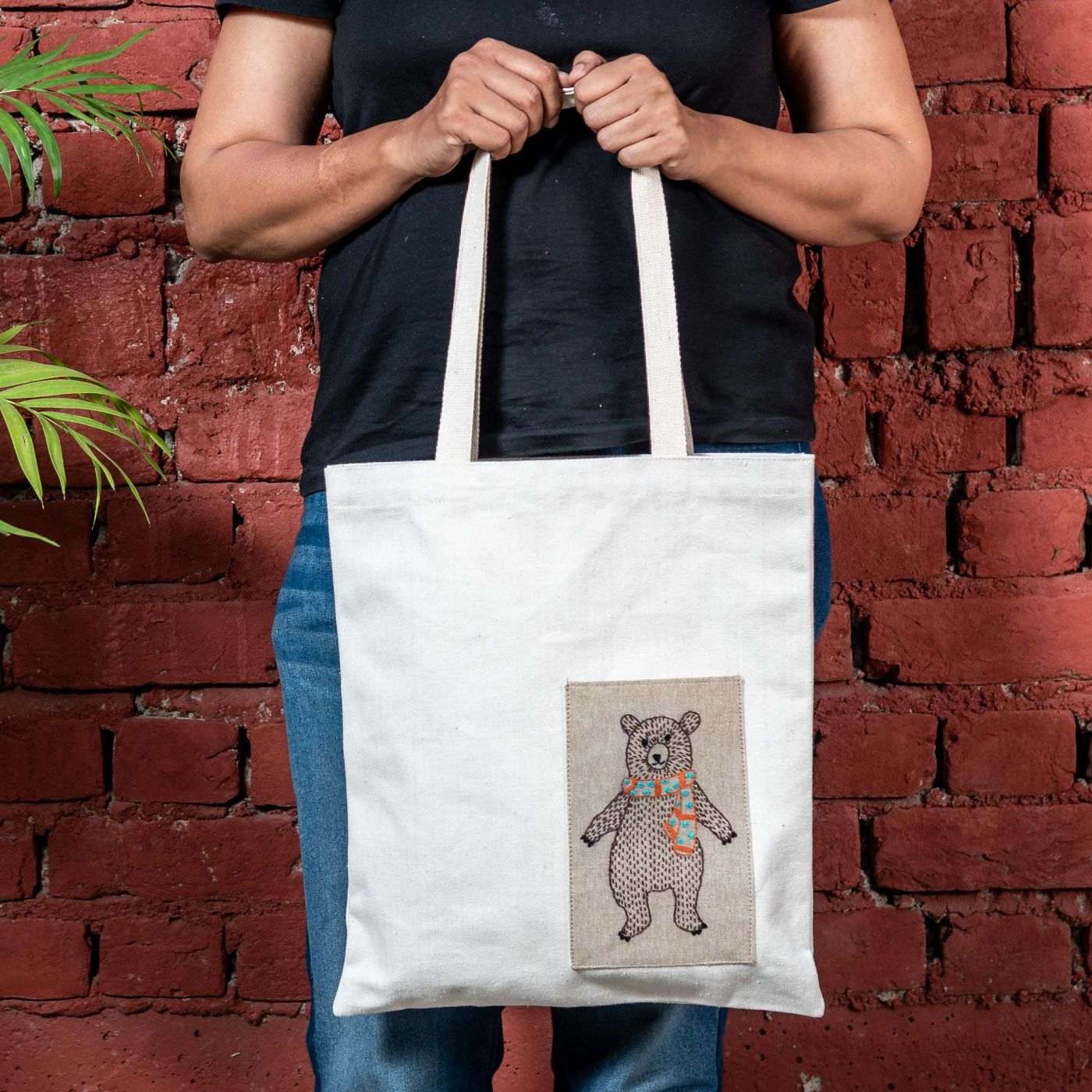 CafePress Bloodhound Tracking Tote Bag - Natural Canvas Reusable Shopping Bag (Small Or Medium)
