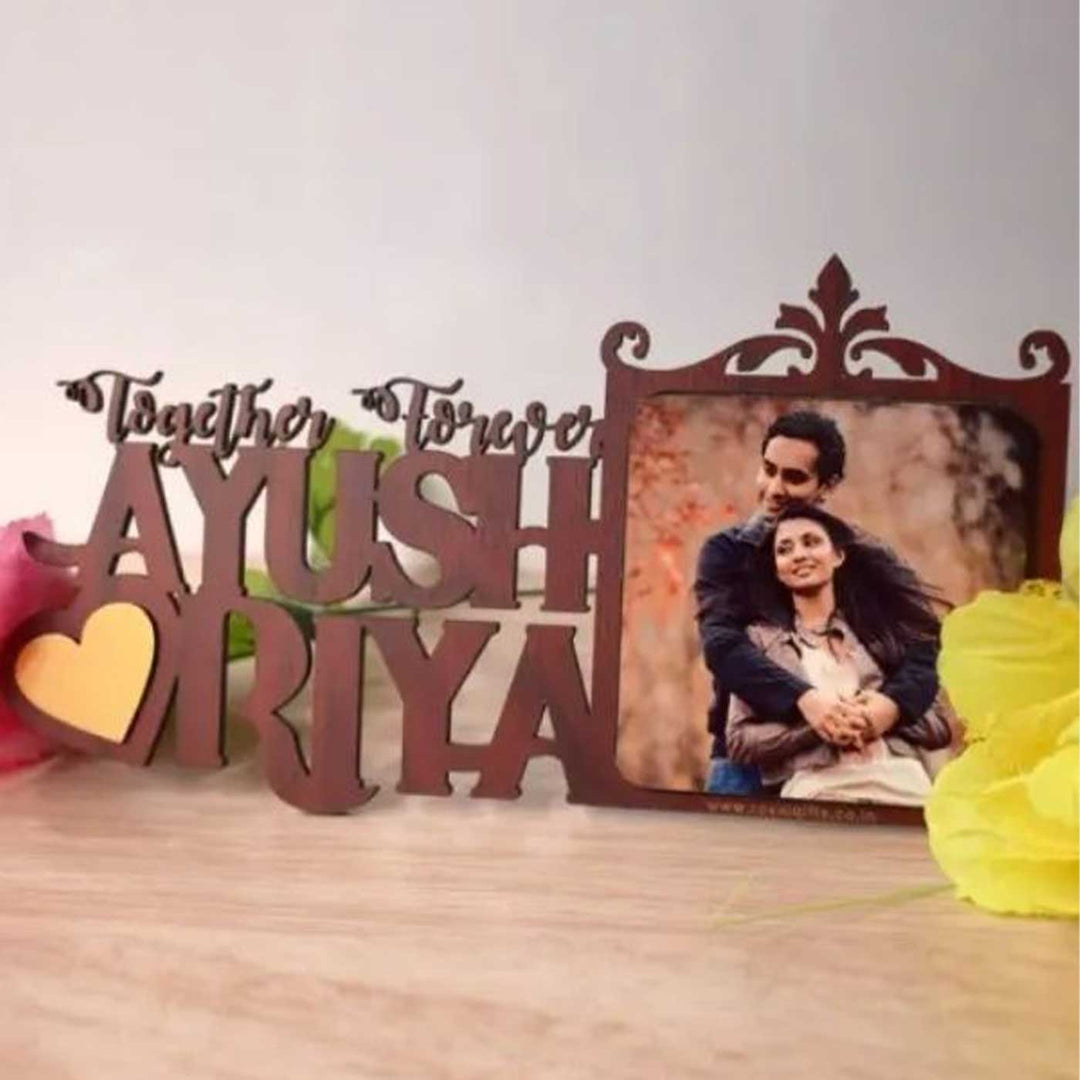 Photo Personalized Together Forever Mdf Wood Decorative Plaque
