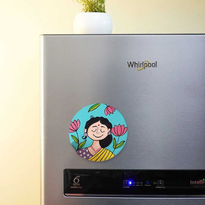 Hand-Painted Elegant Mdf Wood Fridge Magnet