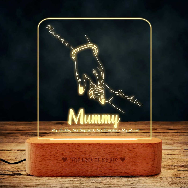 Personalized "Mummy" Engraved Acrylic Lamp For Mothers
