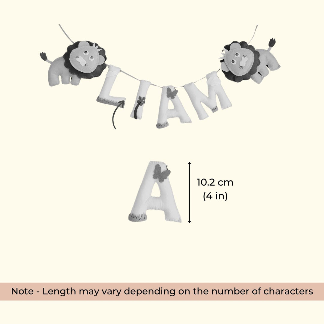 Personalized Handmade Frozen Theme Felt Bunting - Hanging Banner with Dimension Marker