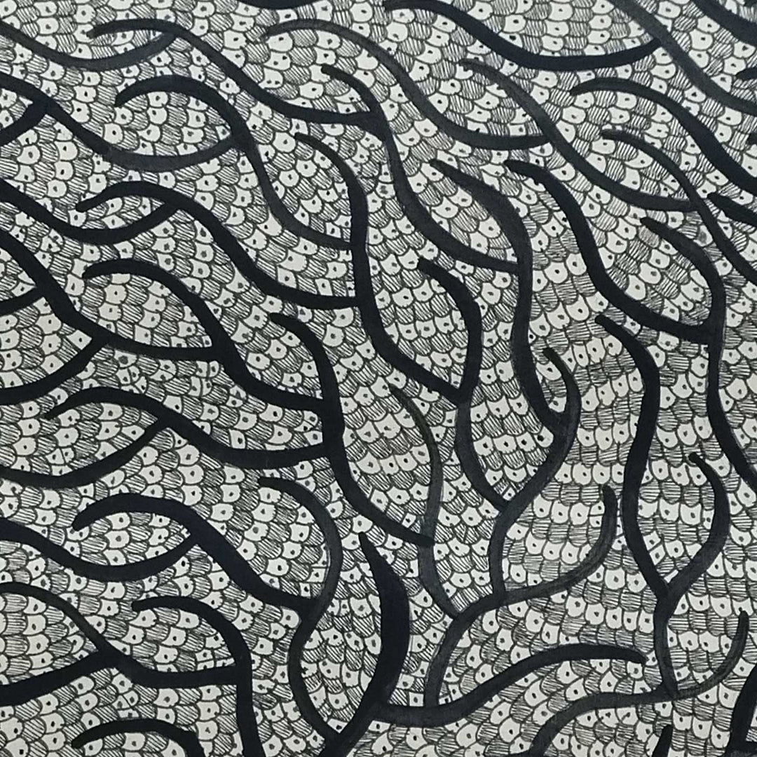 22 x 30 Inch | The Eternal Tree | Original Hand Painted Madhubani Painting | Natural Pigments On Paper