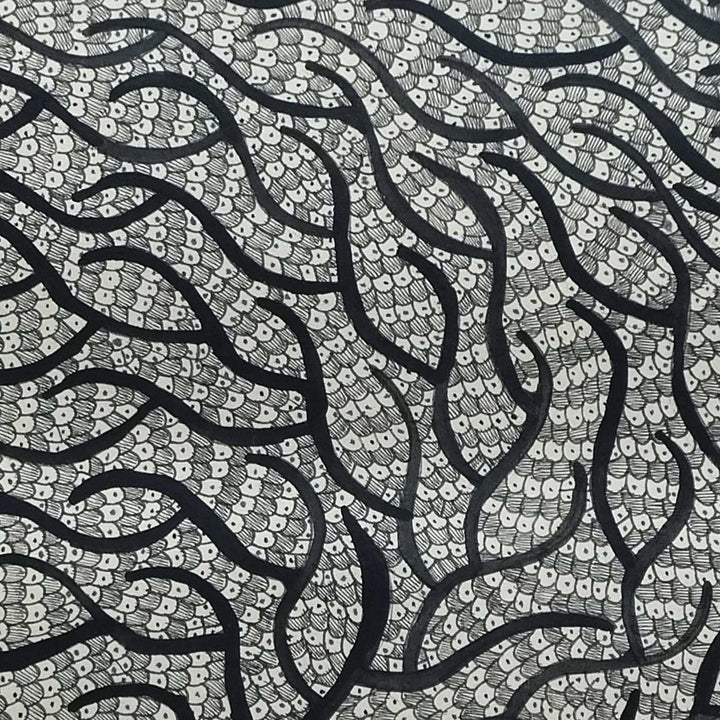 22 x 30 Inch | The Eternal Tree | Original Hand Painted Madhubani Painting | Natural Pigments On Paper