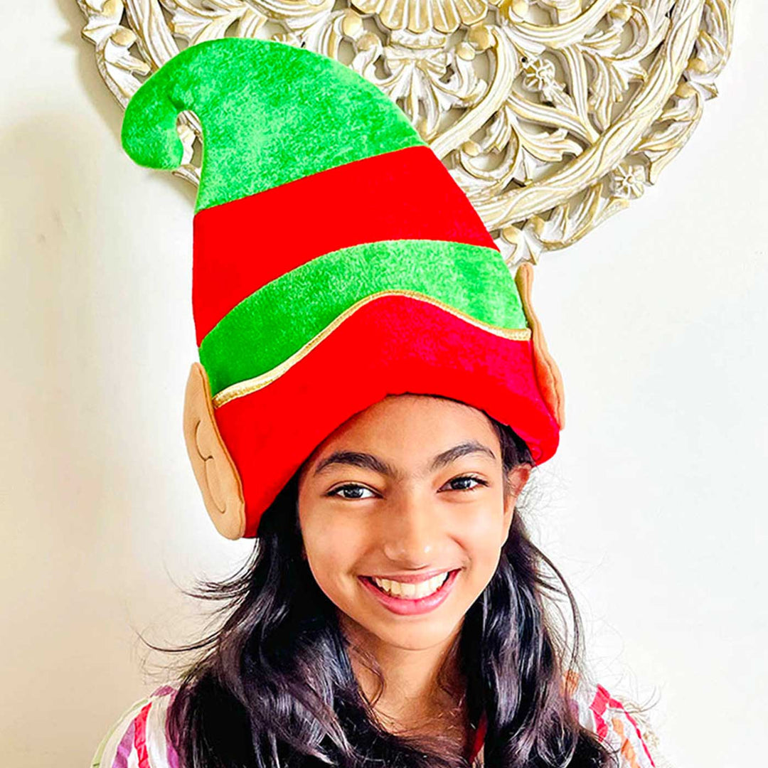 Handmade Big Elf Ears Velvet Santa Hat | Xmas Gifting Ideas