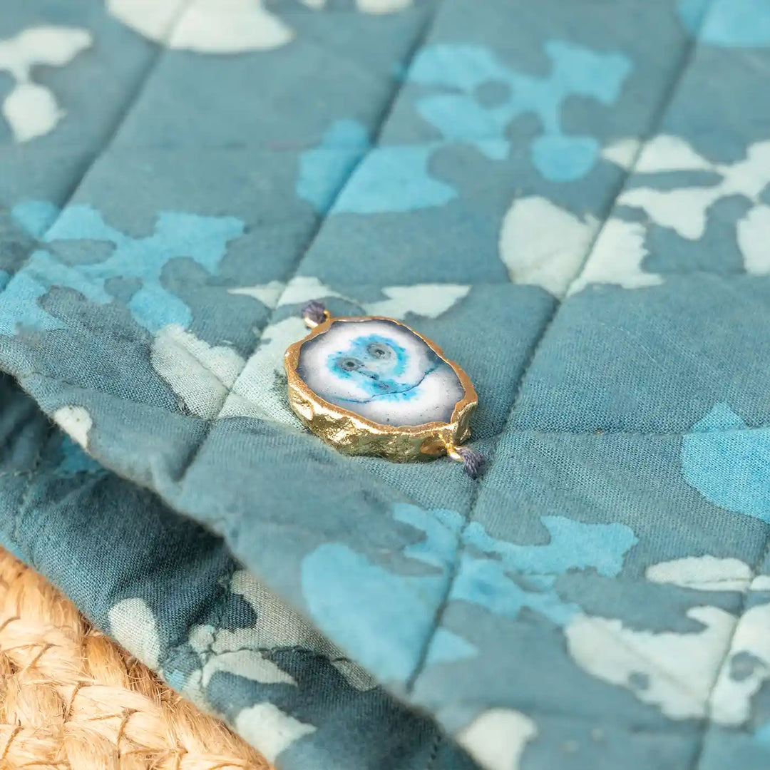 Green Cotton Ecofriendly Travel Pouch Lightweight & Stylish | 9 x 7 inch