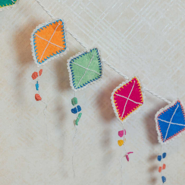 Handmade Crochet Kites Tail Design Bunting