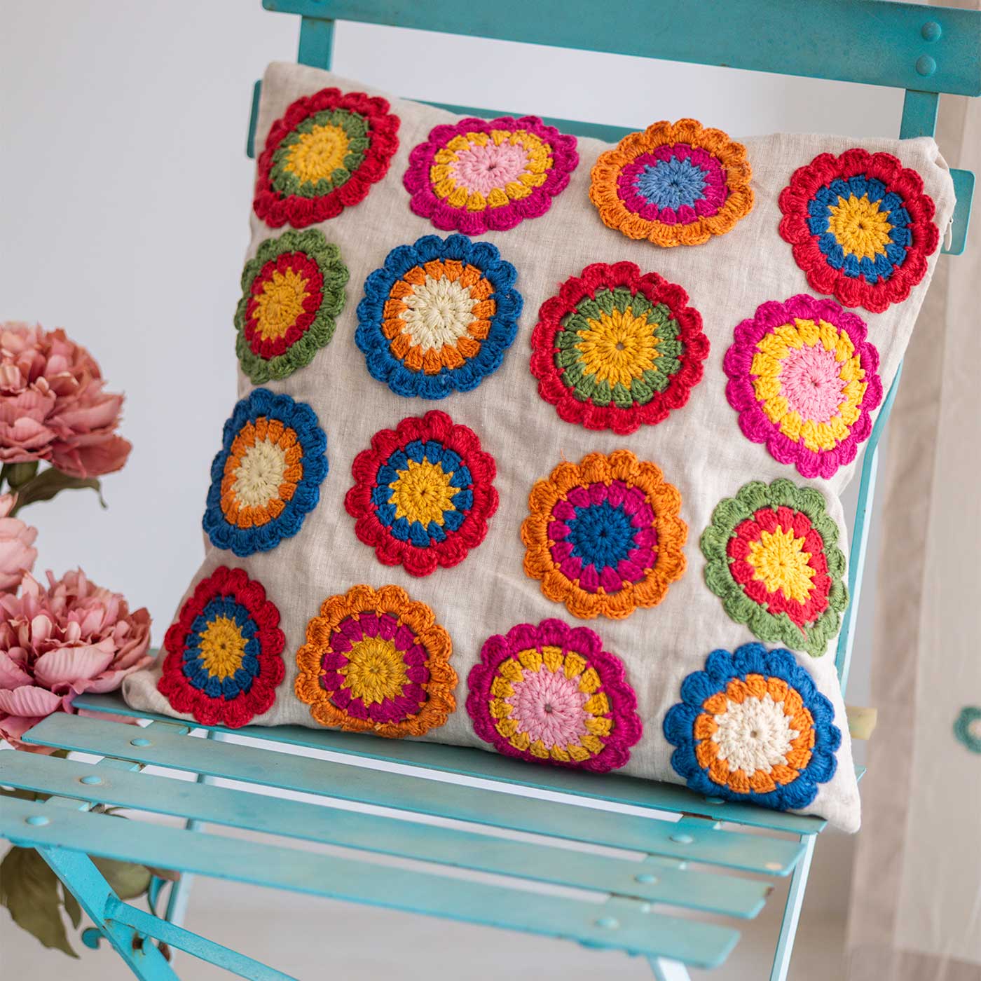 Mustard Mandalas Prakriti Cushion Cover