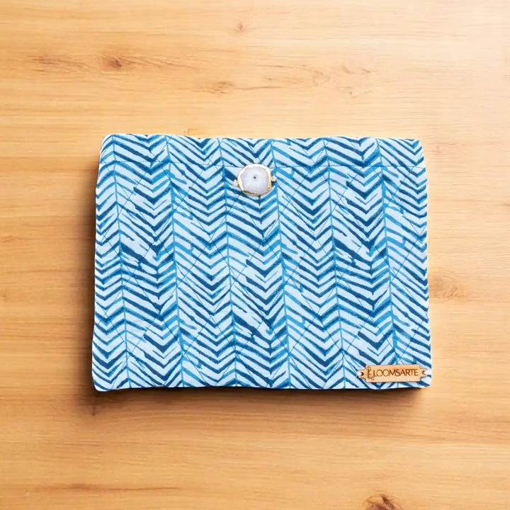 Blue Cotton Ecofriendly Travel Pouch Handy & Eco-Friendly | 9 x 7 inch