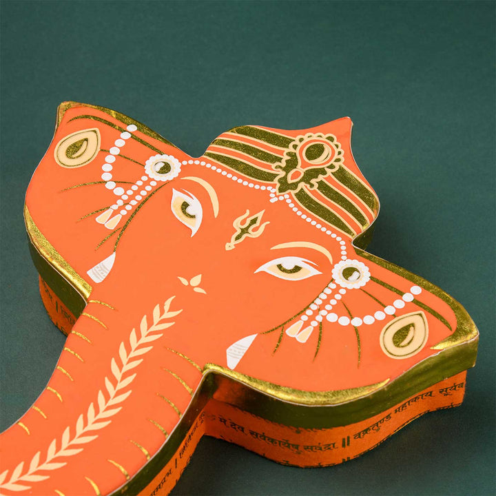 Handmade Ganesha Shaped Paper Gift Box