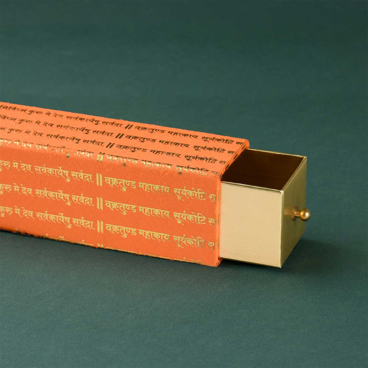 Handmade Mantra Slider Paper Gift Box