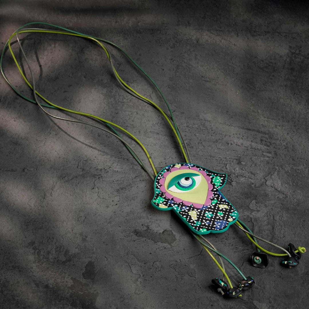 Handmade Polymer Clay The Hex Breaker Design Necklace