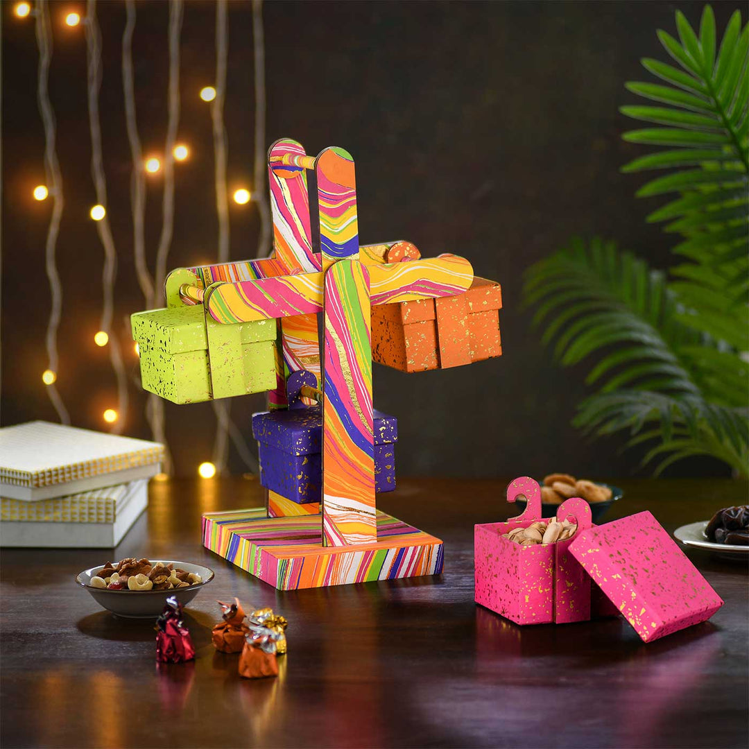 Handmade Gaint Wheel Shaped Paper Gift Box