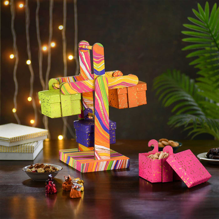 Handmade Gaint Wheel Shaped Paper Gift Box