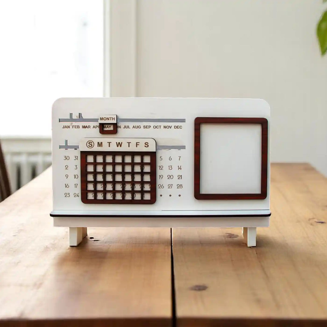 Photo Personalized Calendar Theme Wooden Decorative Plaque