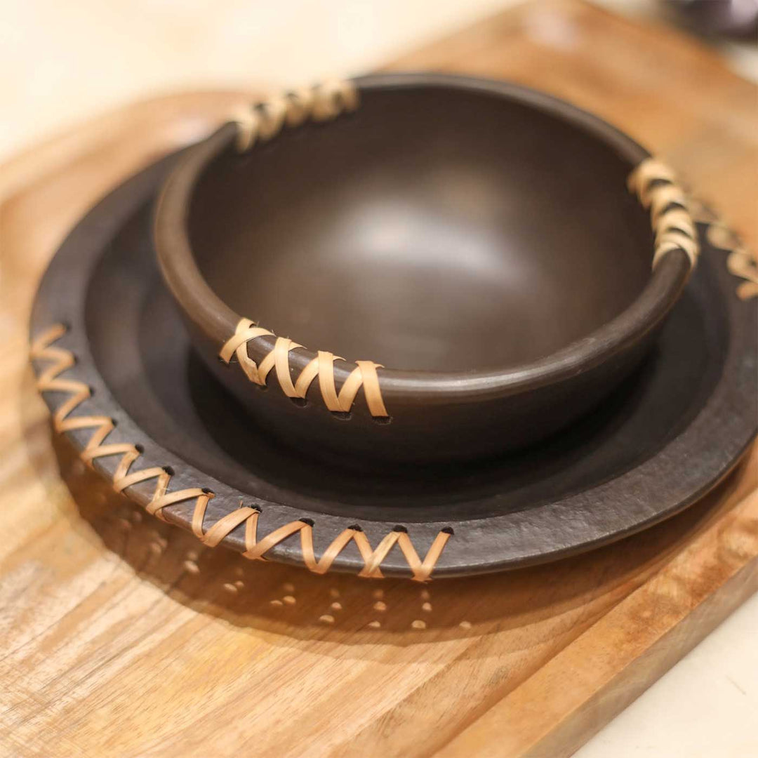 Handmade Picture Perfect Wooden Dinner Set | Set Of 3