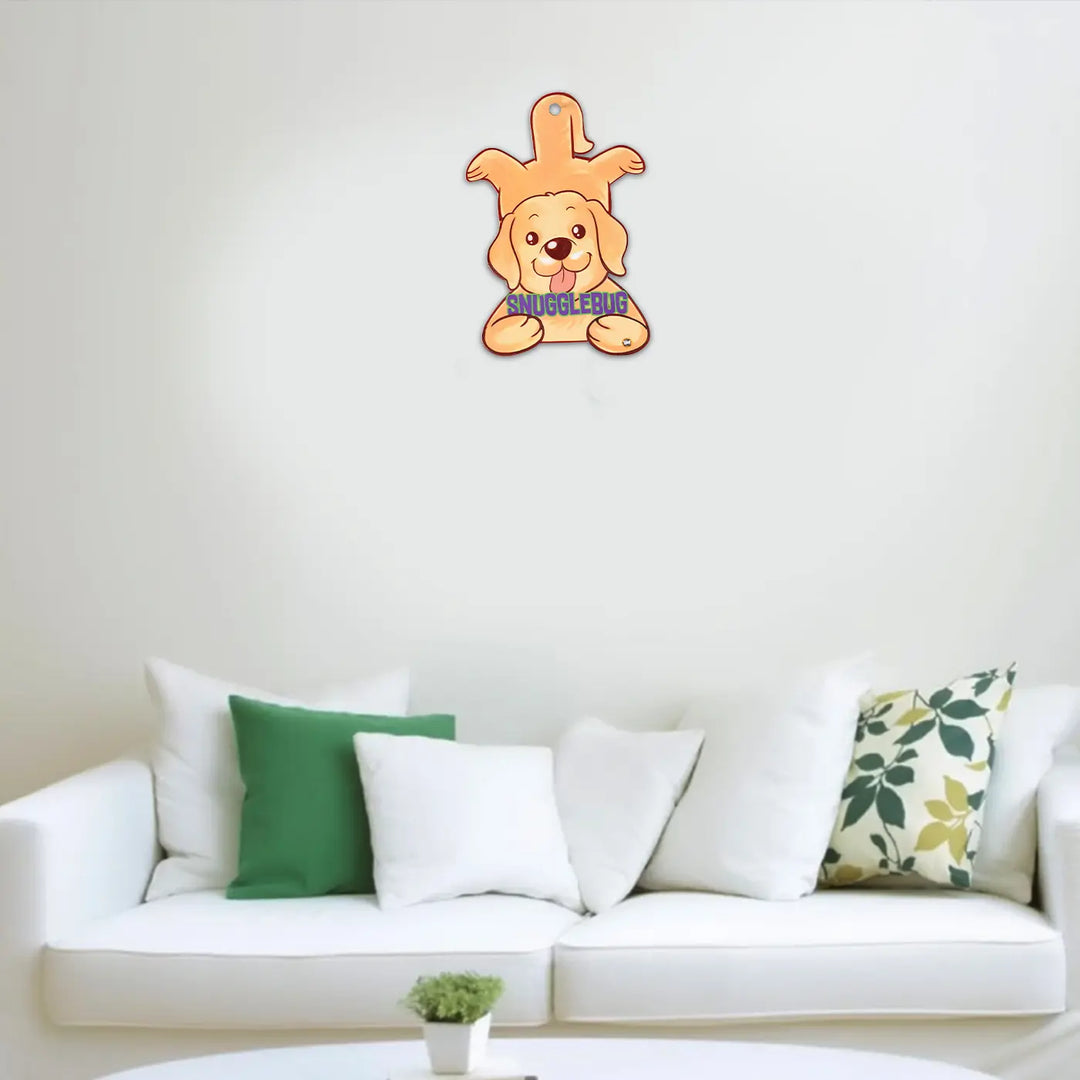 Printed Labrador Theme "Snugglebug" MDF Wood Wall Decor