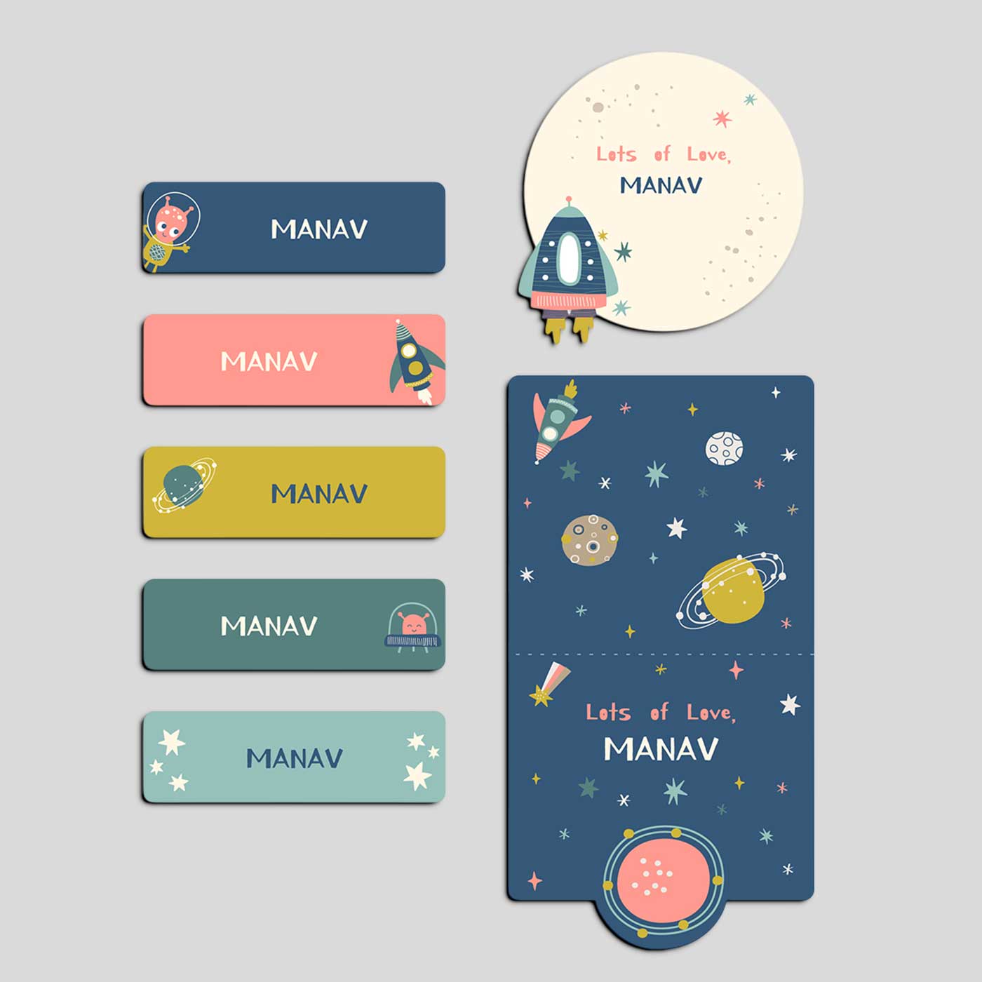 Buy Personalized Space Explorer Theme Sticker Sheet | 40 Stickers ...