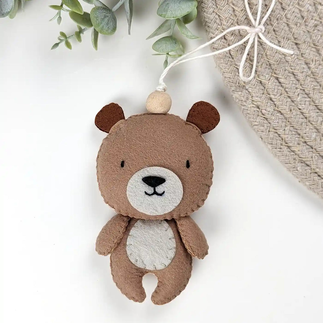 Handmade Bear Felt Hanging For Kids