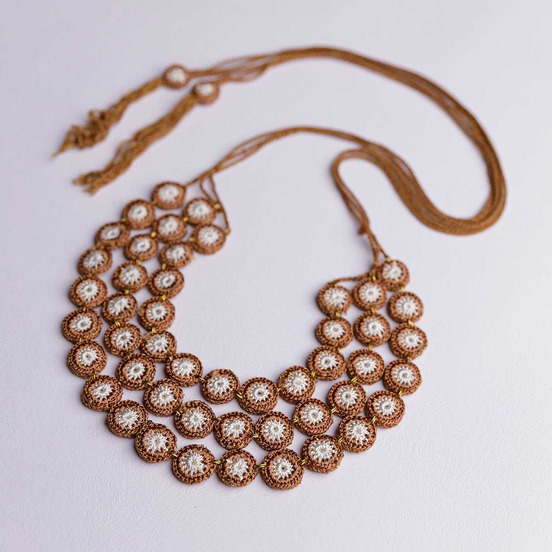 Handmade Crochet Earth Mausam Necklace