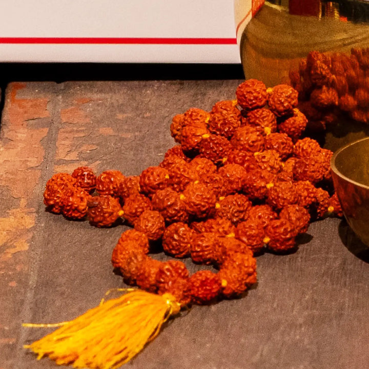 Five Senses in a Box Diwali Gift Hamper | Includes 1 Dry Fruits Jar, 1 Singing Bowl, 1 Jaap Mala, 1 Bouquet, 1 Dhoop Cones Pack