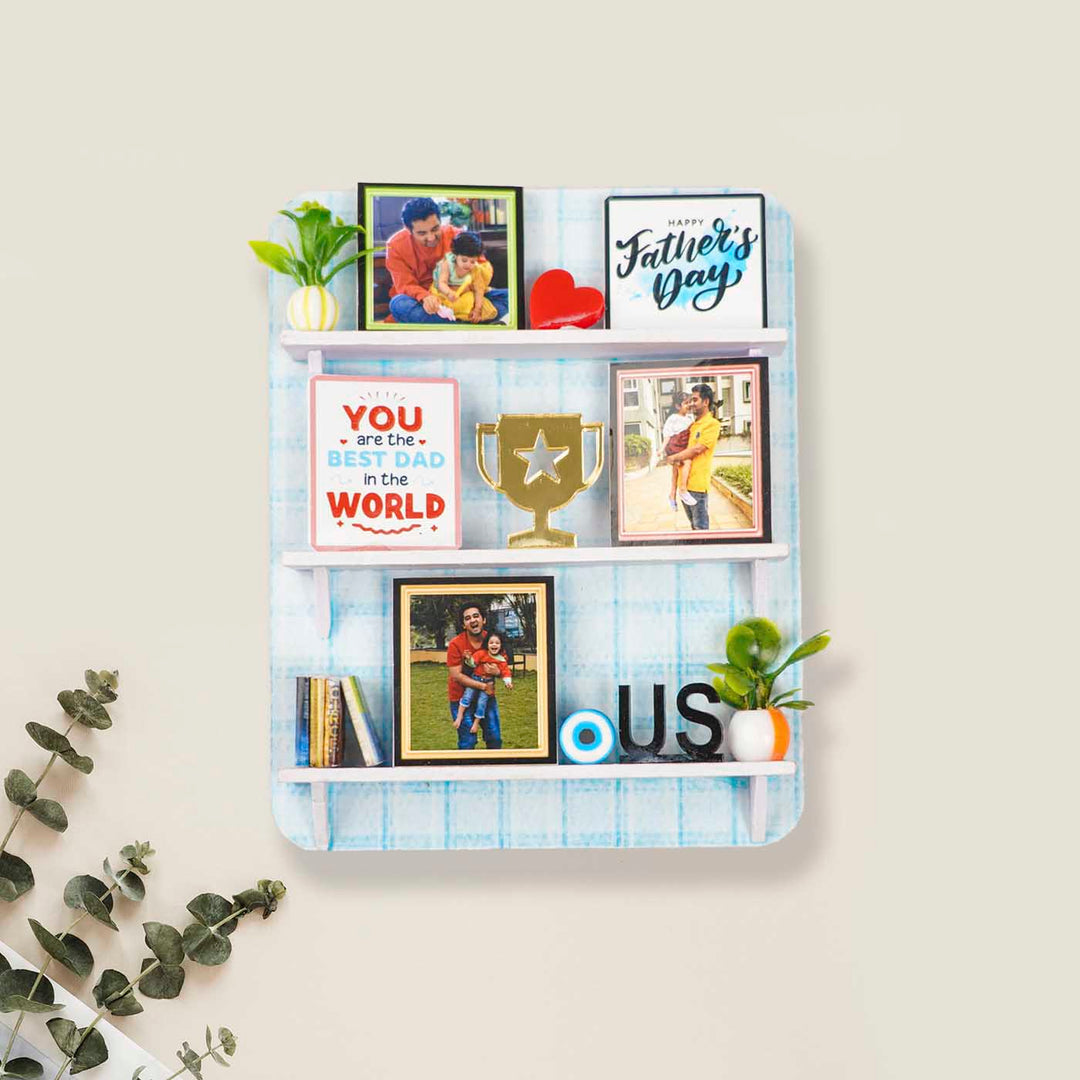 Photo Personalized Handmade Miniature Shelf MDF Wood Fridge Magnet