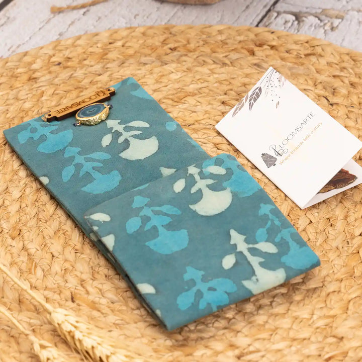 Green Lagoon Multipurpose Cotton Ecofriendly Pen Holder With Agate Accent | 8 x 3.5 inch