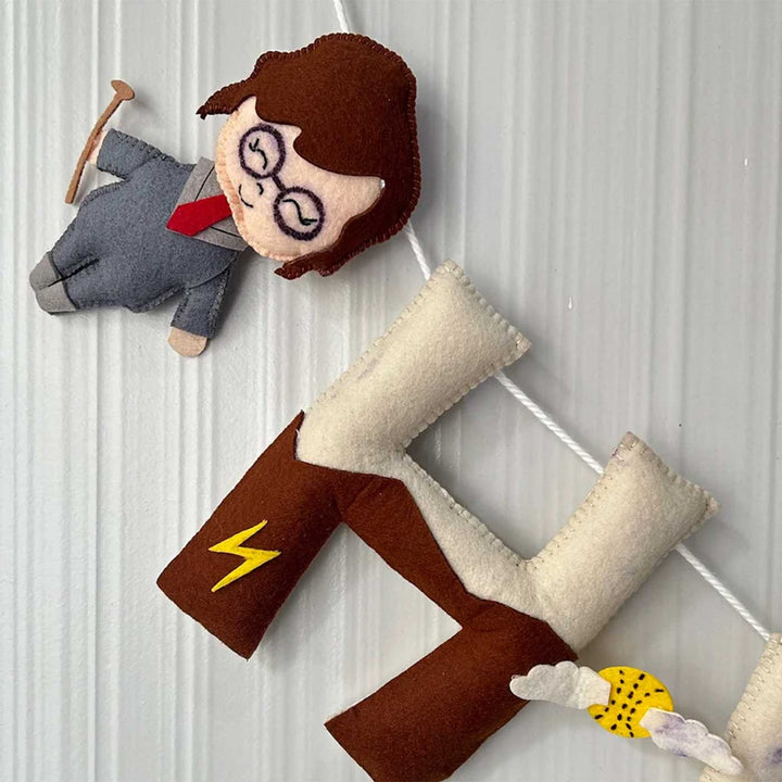 Personalized Hogwarts Hues Bunting Garland Felt Bunting Garland For Kids - Hanging Alphabet Letters Display