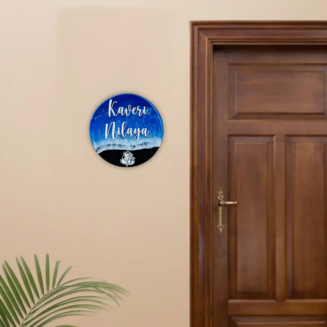 Personalized Ocean Theme Resin Name Plate