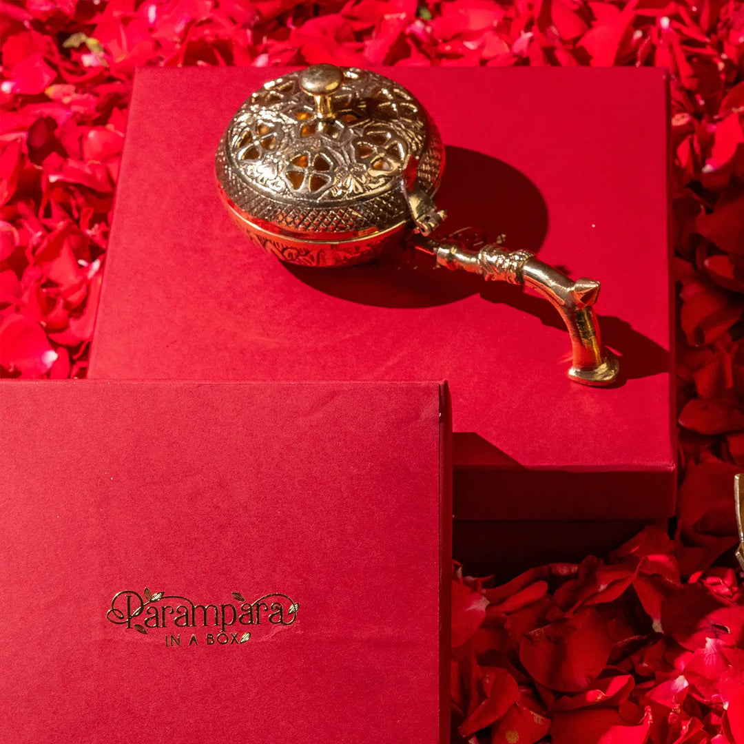 Handmade Brass Dhoop & Loban Fumer