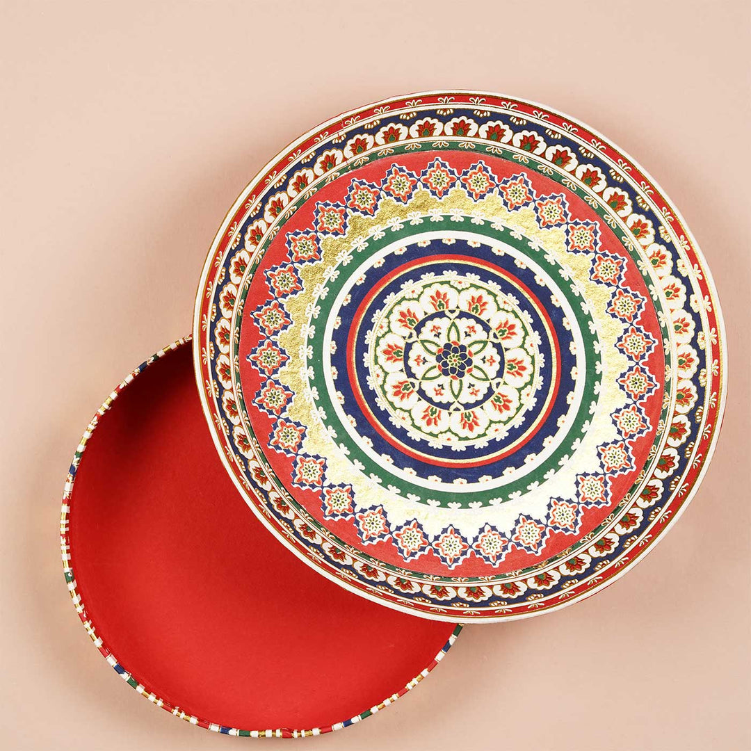 Handmade Aarti Thal Design Paper Gift Box