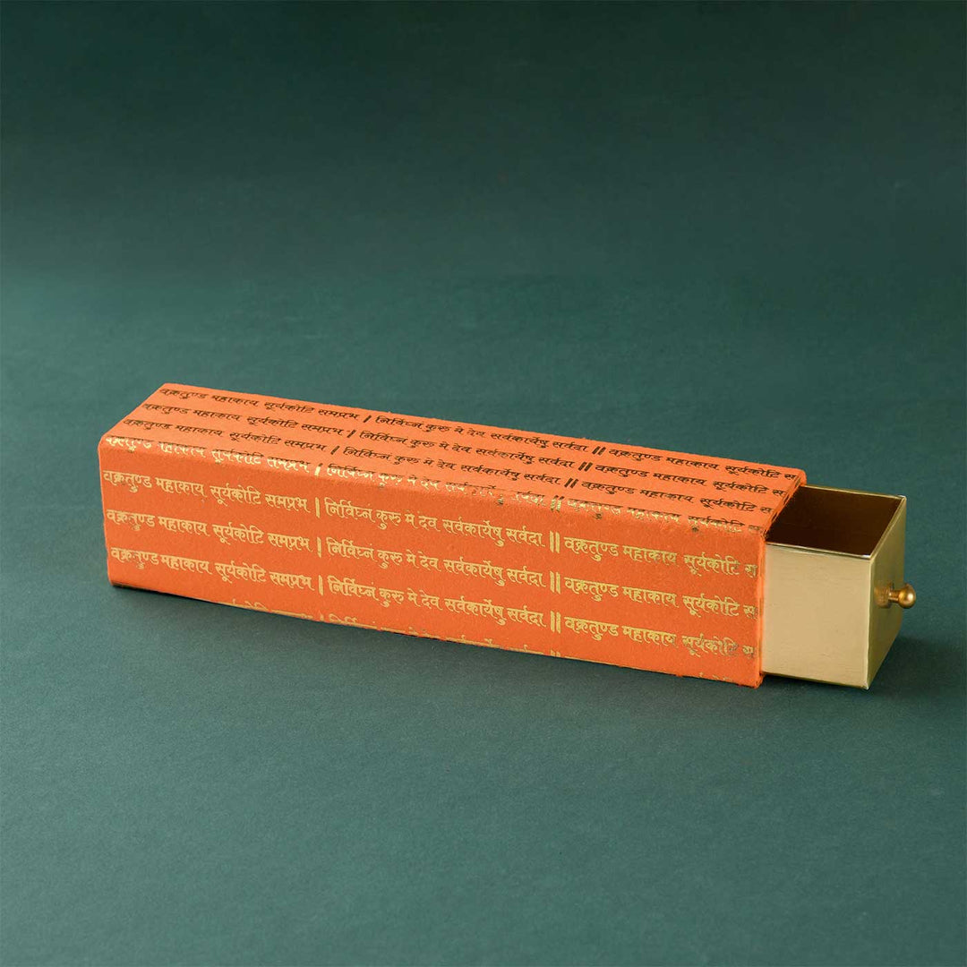 Handmade Mantra Slider Paper Gift Box