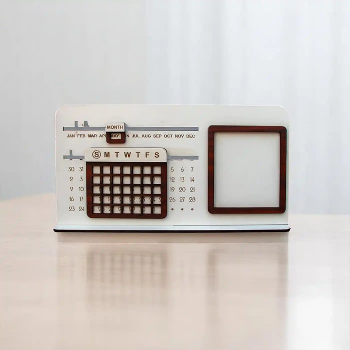 Photo Personalized Calendar Theme Wooden Decorative Plaque