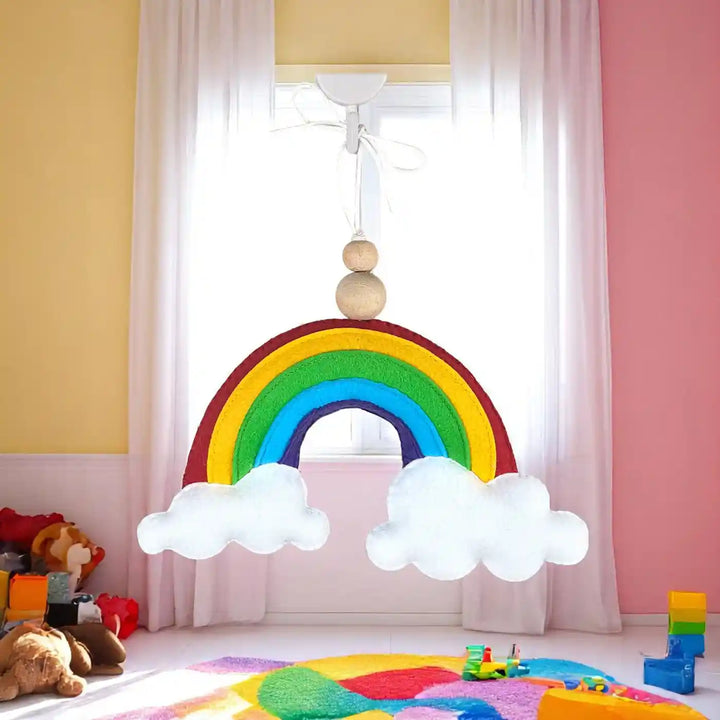 Handmade Rainbow Felt Hanging For Kids
