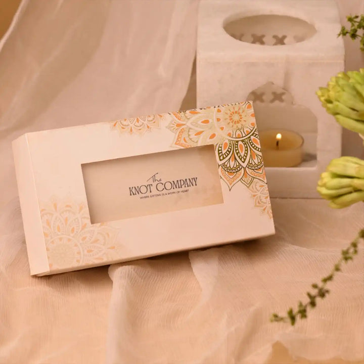 Handmade Crochet Floral Rakhi With Roli Chawal