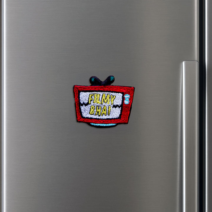 Handmade Filmy Bhai Pom Pom Felt Rakhi For Brother - Magnet on Refrigerator Door