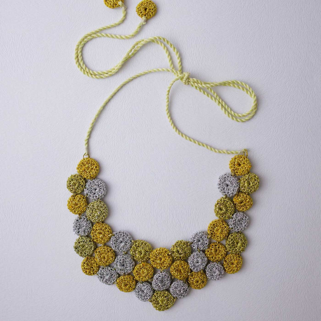 Handmade Crochet Gold Zuri Necklace