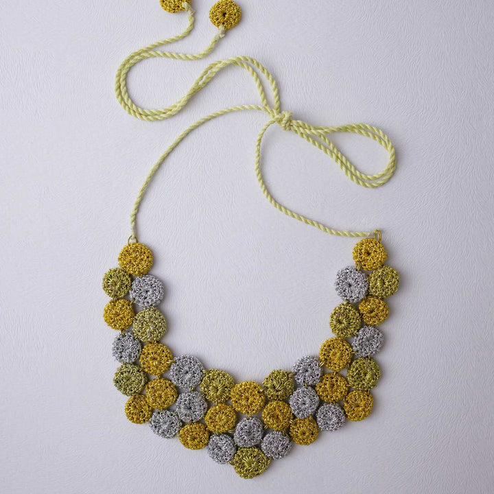 Handmade Crochet Gold Zuri Necklace