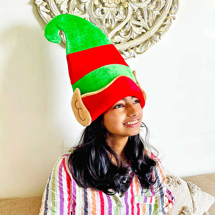 Handmade Big Elf Ears Velvet Santa Hat | Xmas Gifting Ideas