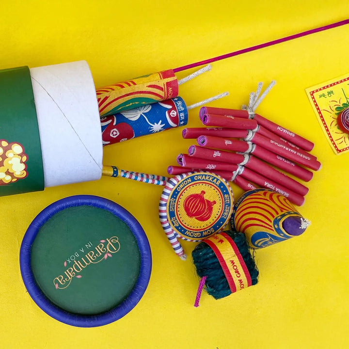 Plantable Fire Crackers Gift Hamper For Diwali | Includes 8 Crackers