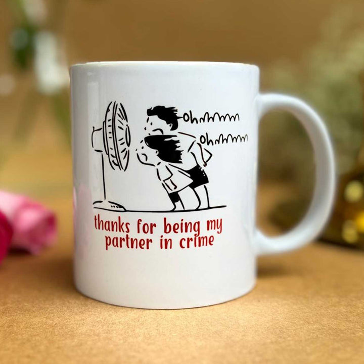 Photo Personalized Printed Cute Rakhi Hamper For Brother Includes 1 Plaque 1 Rakhi And 1 Mug New - Mug Back Design Close-up