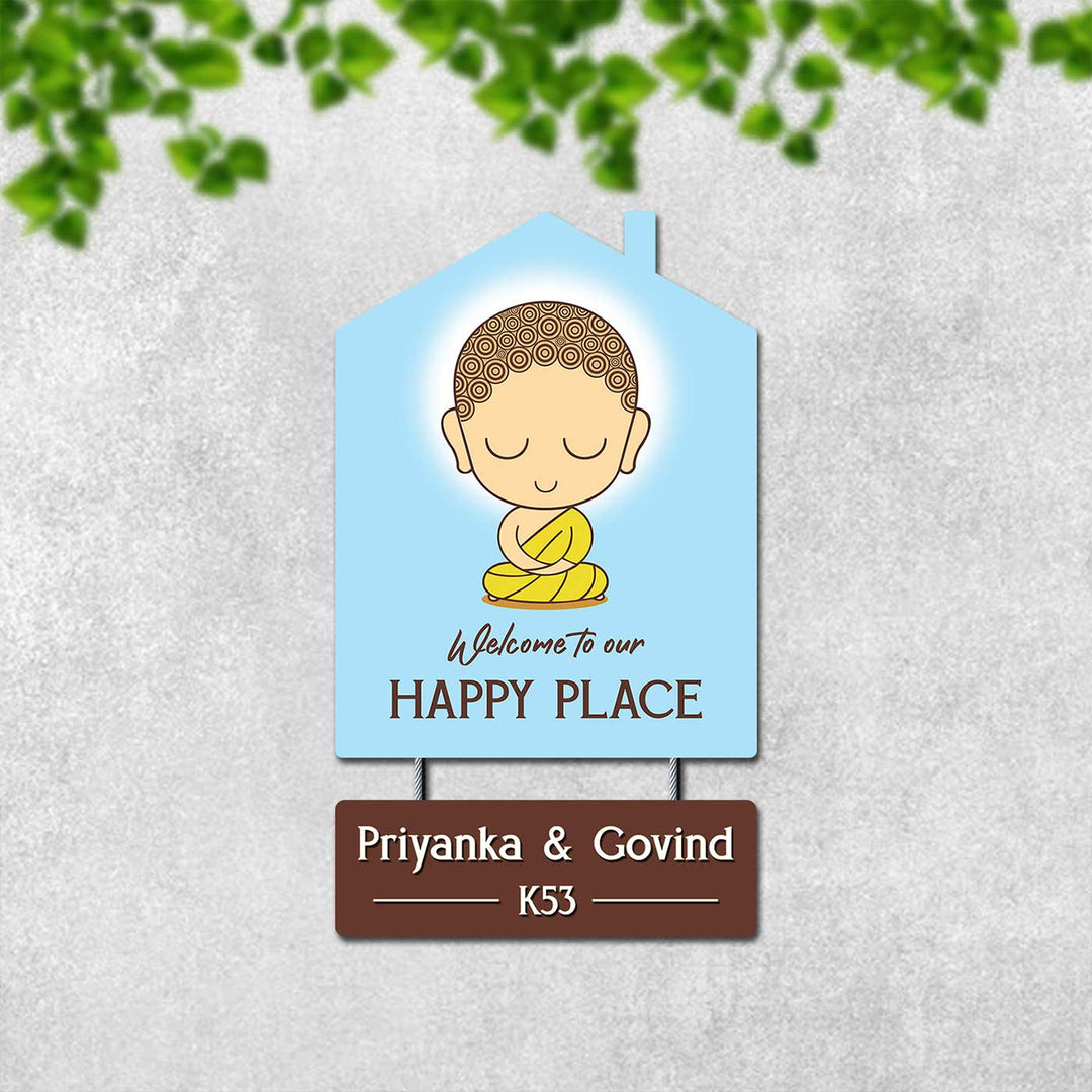 Personalized Bodhi MDF Wood Name Plate