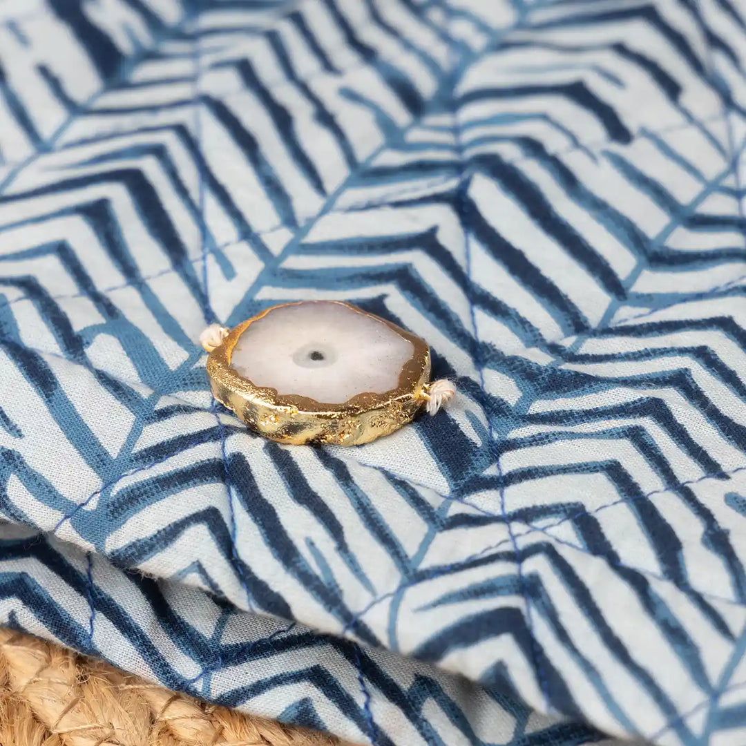 Blue Cotton Ecofriendly Travel Pouch Handy & Eco-Friendly | 9 x 7 inch