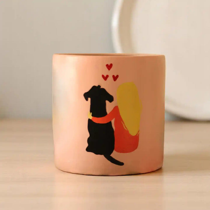 Customized Hand-Painted Pet Mother Terracotta Planter