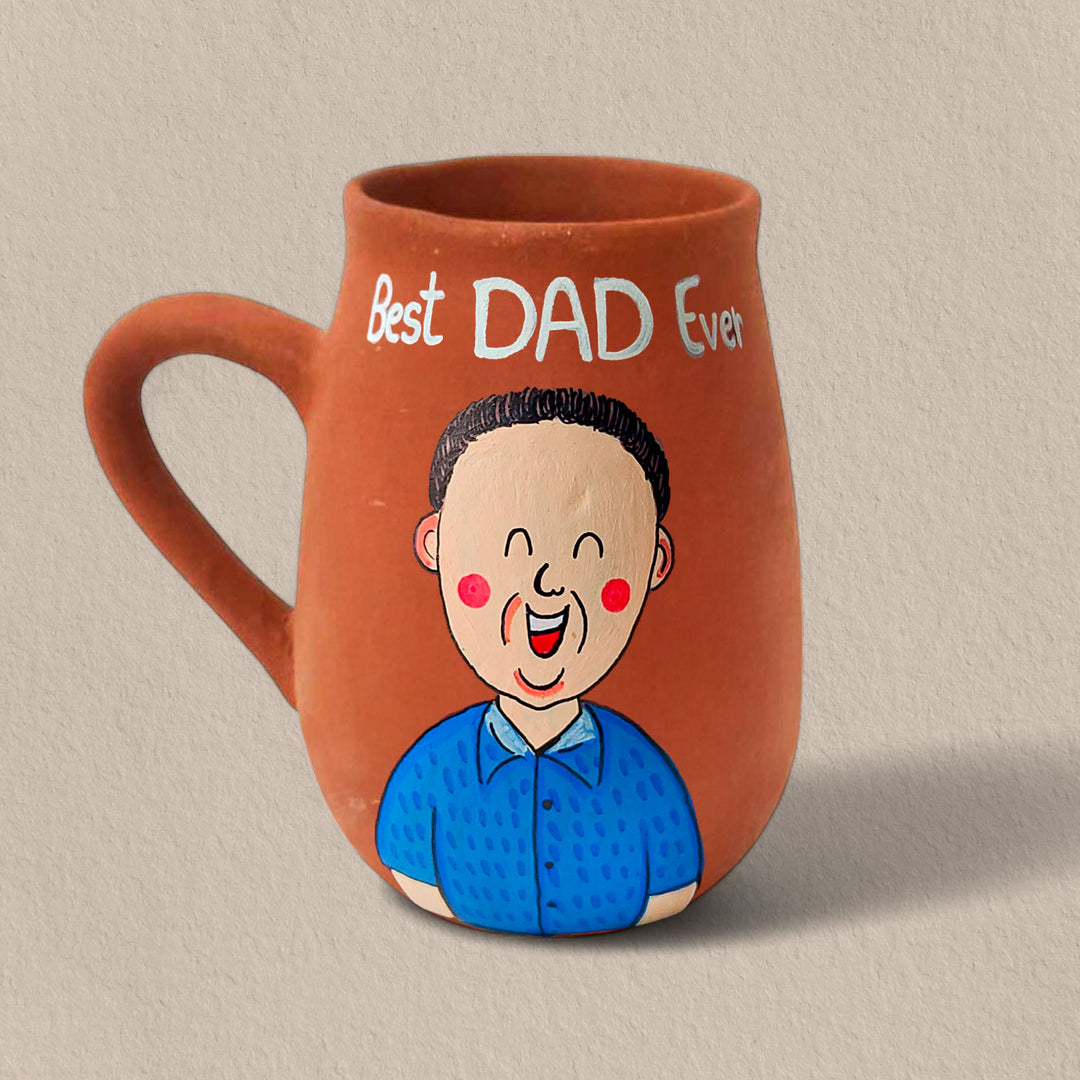 Personalised Terracotta Mugs with Photo Based Caricatures