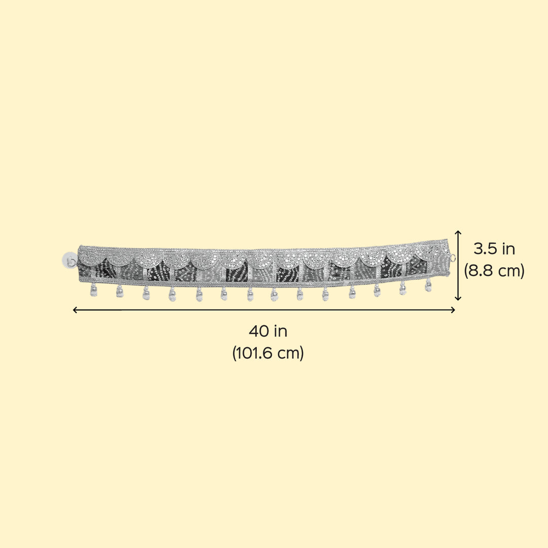 40 Inch | Handmade Beaded Bandhani Designer Toran