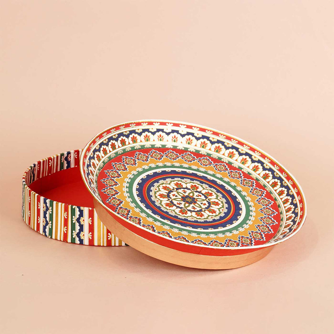 Handmade Aarti Thal Design Paper Gift Box