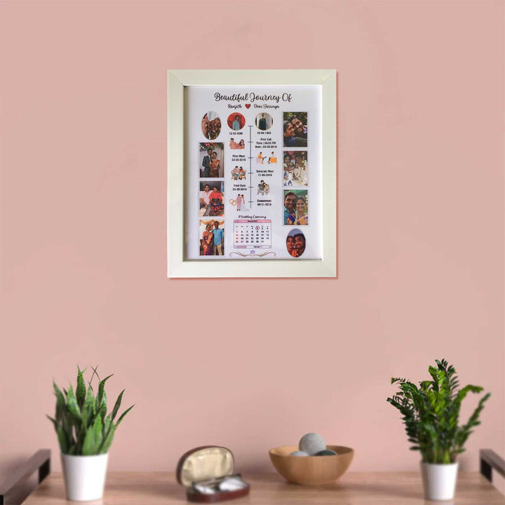 Photo Personalized Wooden Framed Decorative Plaque For Couples