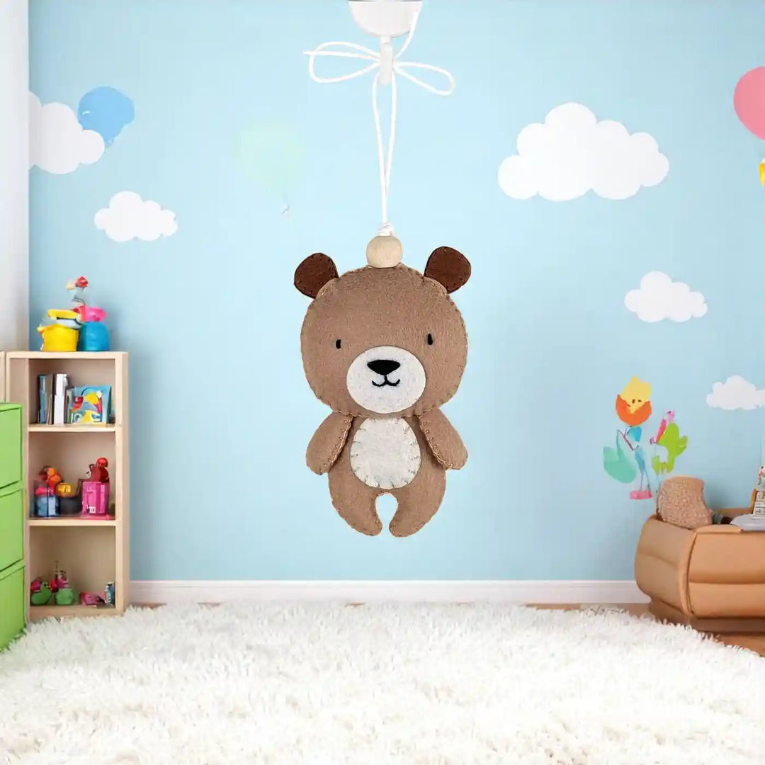 Handmade Bear Felt Hanging For Kids