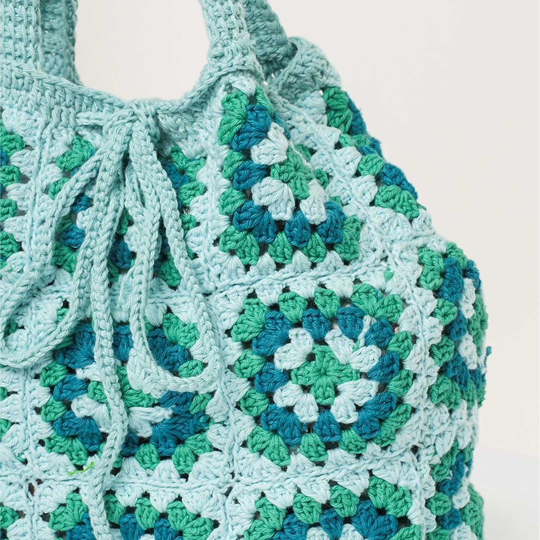 Handmade Crochet The Minty Fresh Cotton Handbag