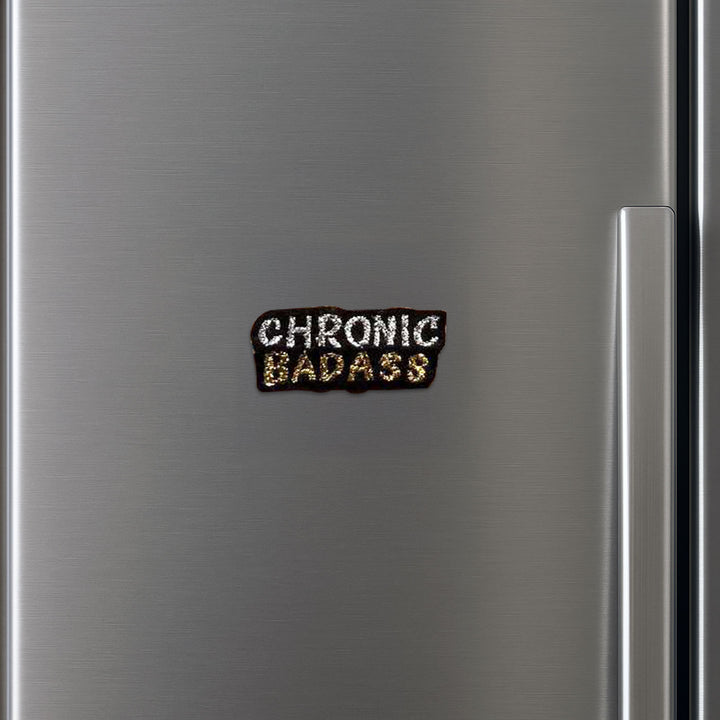 Handmade Reusable Chronic Badaas Felt Rakhi For Brother - Magnet Mounted on Refrigerator Door